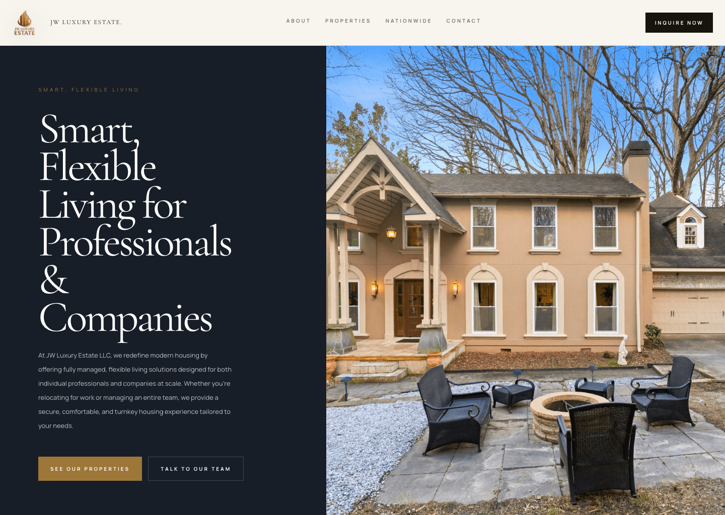 JW Luxury Estate website preview