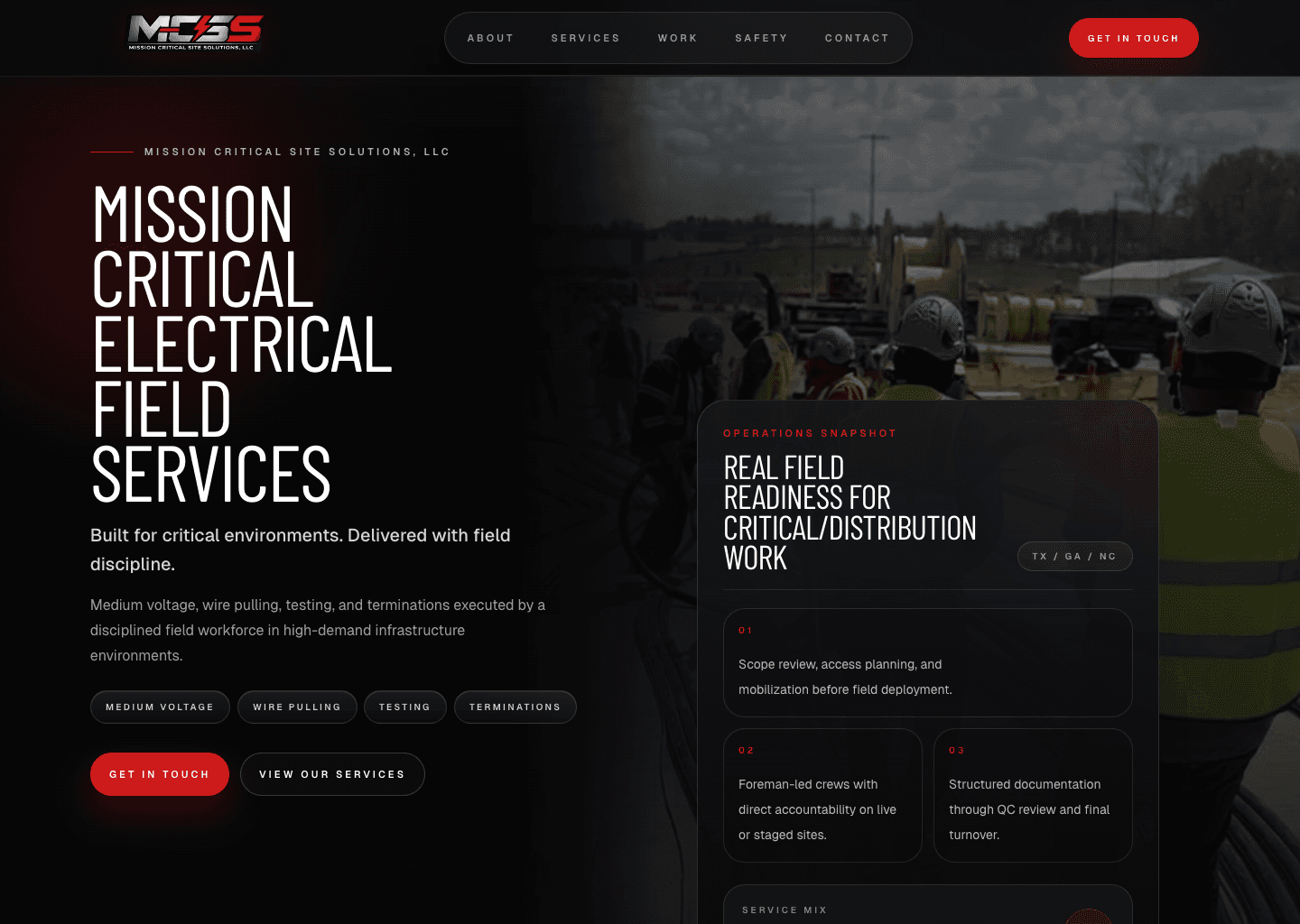 MCSS website preview